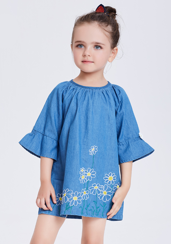 Barri Petal Sleeve Denim Dress Barri Petal Sleeve Denim Dress