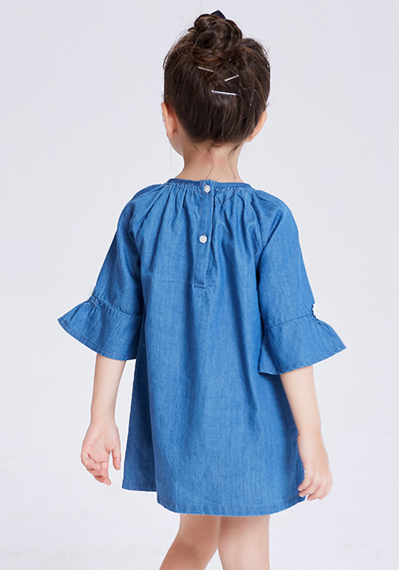 Barri Petal Sleeve Denim Dress Barri Petal Sleeve Denim Dress