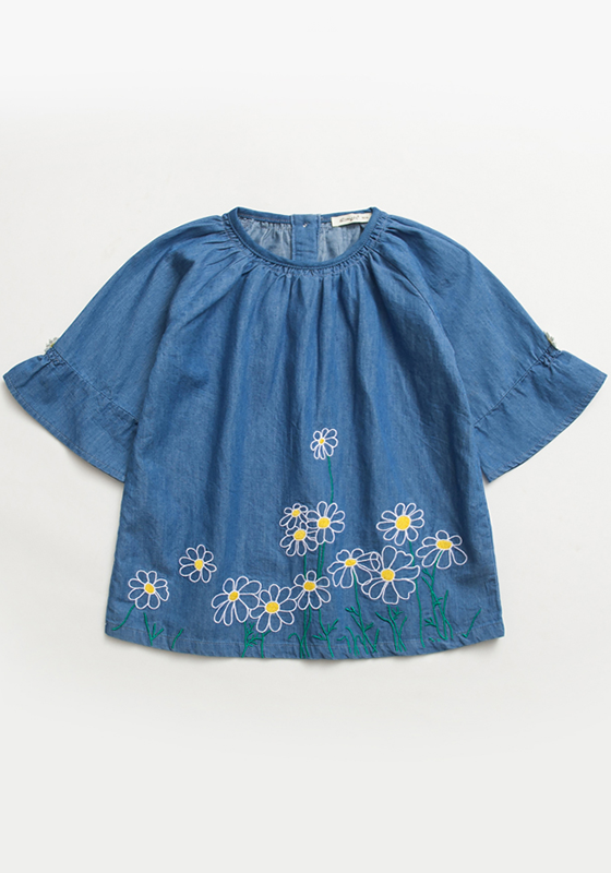 Barri Petal Sleeve Denim Dress Barri Petal Sleeve Denim Dress