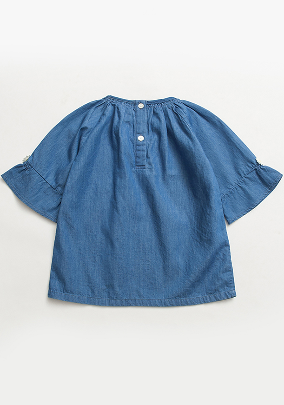 Barri Petal Sleeve Denim Dress Barri Petal Sleeve Denim Dress