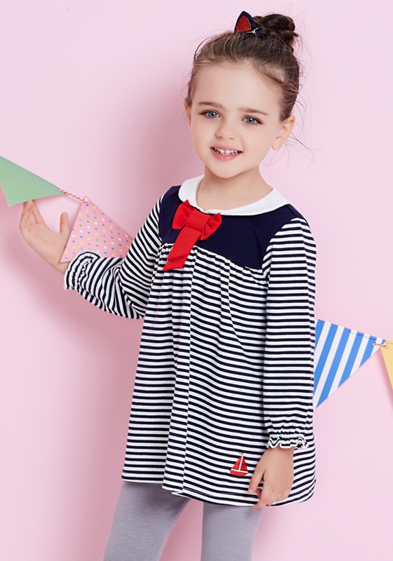 Calottina Striped Bow Dress Calottina Striped Bow Dress