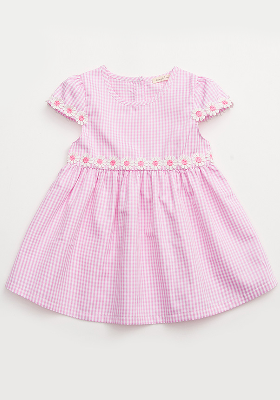 Lison Plaid Short Sleeve Dress Lison Plaid Short Sleeve Dress