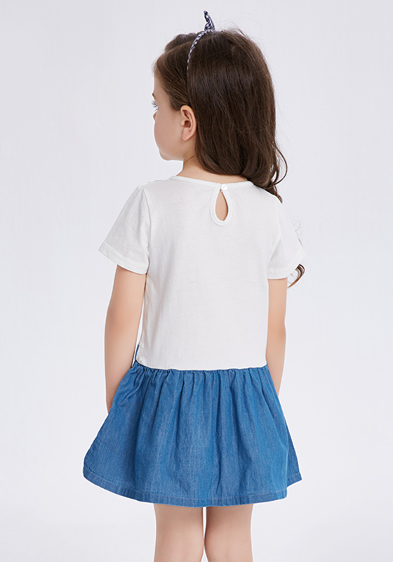 Chambray Crew Neck Dress Chambray Crew Neck Dress