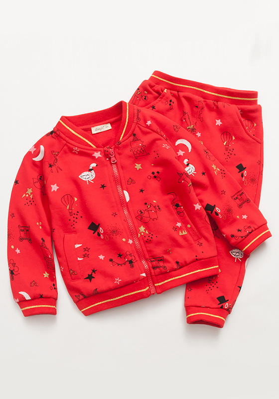 Mouile Character Print Jacket & Pants Mouile Character Print Jacket & Pants