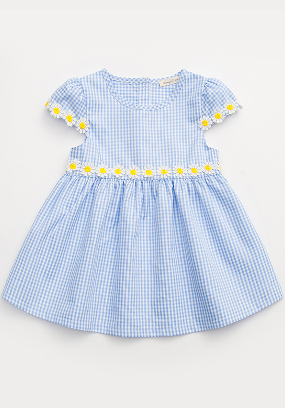 Lison Plaid Short Sleeve Dress Lison Plaid Short Sleeve Dress