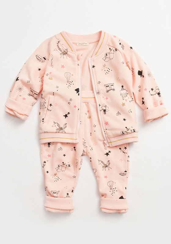 Mouile Character Print Jacket & Pants Mouile Character Print Jacket & Pants