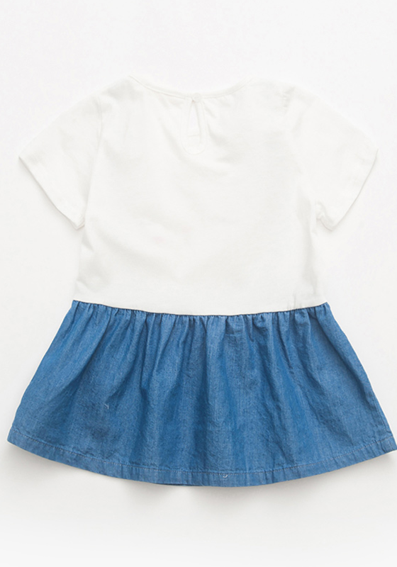 Chambray Crew Neck Dress Chambray Crew Neck Dress