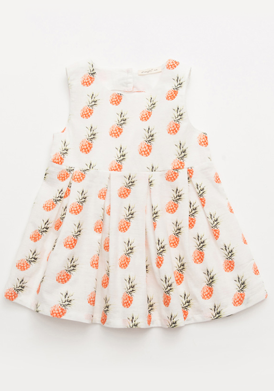 Sacha Draped Pineapple Print Dress Sacha Draped Pineapple Print Dress