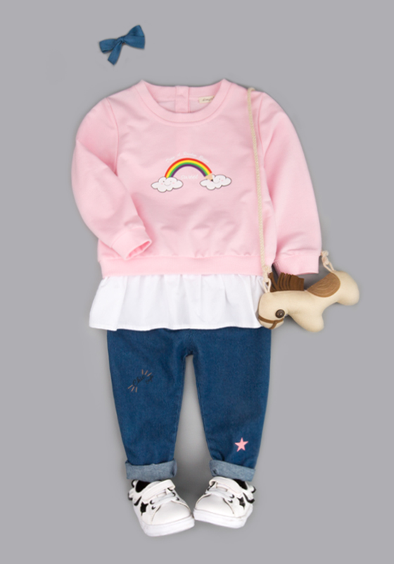 Rosebely Elastic Waist Denim Pants Rosebely Elastic Waist Denim Pants