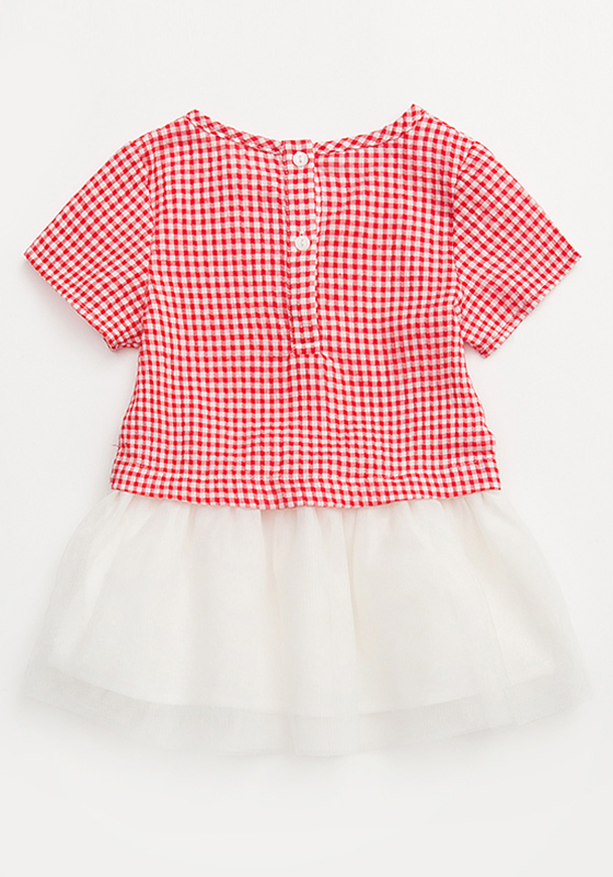 Moineau Plaid Patchwork Dress Moineau Plaid Patchwork Dress