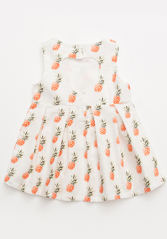 Sacha Draped Pineapple Print Dress Sacha Draped Pineapple Print Dress