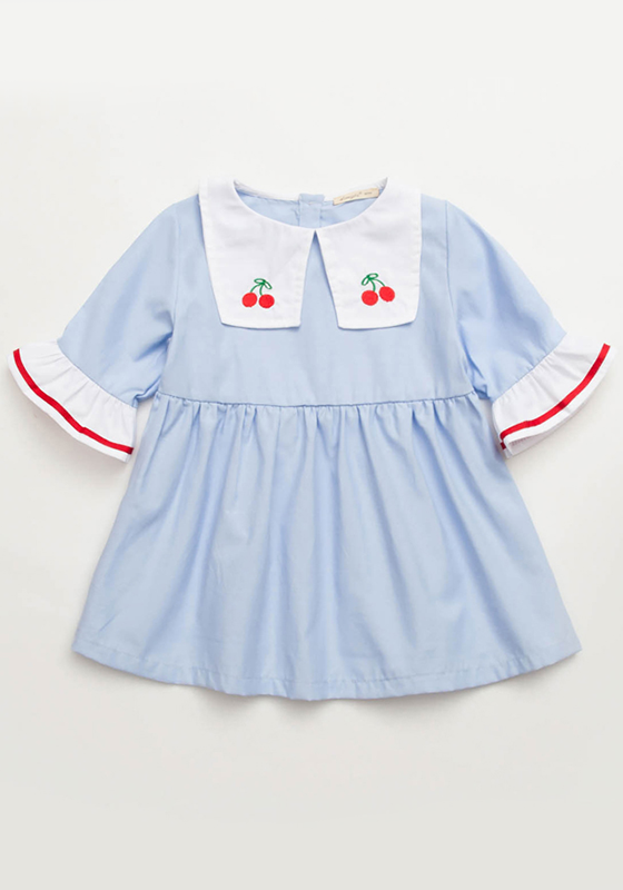 Alan Half Sleeve Embroidery Dress Alan Half Sleeve Embroidery Dress
