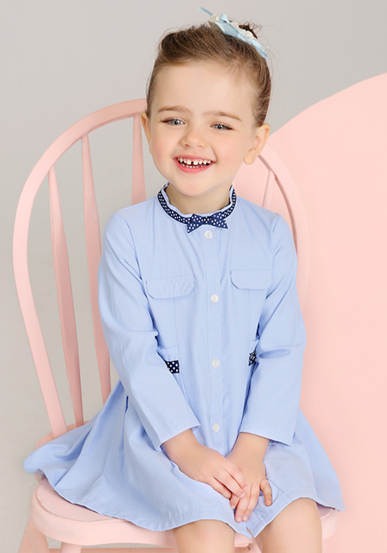 Scalloped Woven Oxford Dress Scalloped Woven Oxford Dress