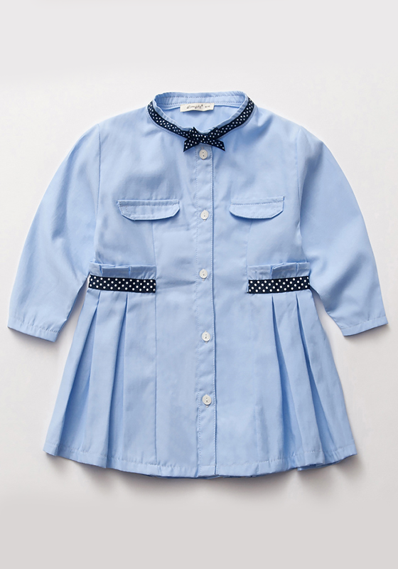 Scalloped Woven Oxford Dress Scalloped Woven Oxford Dress