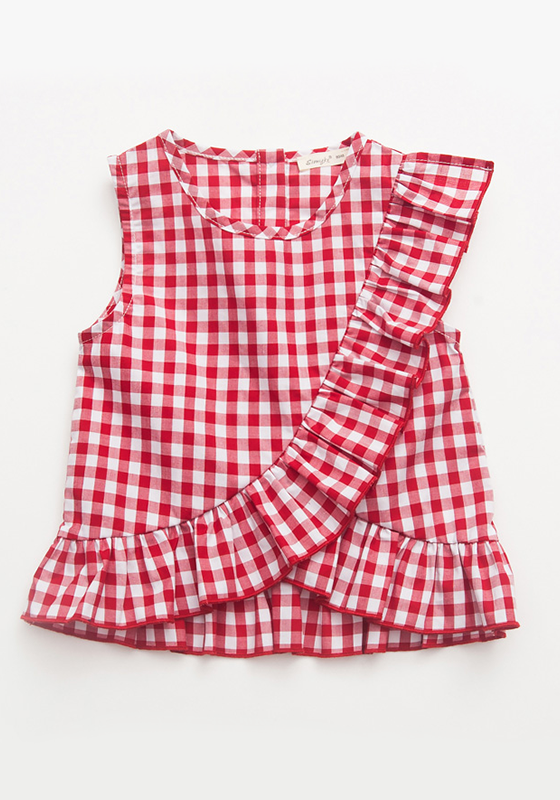 Mila Plaid Sleeveless Shirt With Jeans Mila Plaid Sleeveless Shirt With Jeans