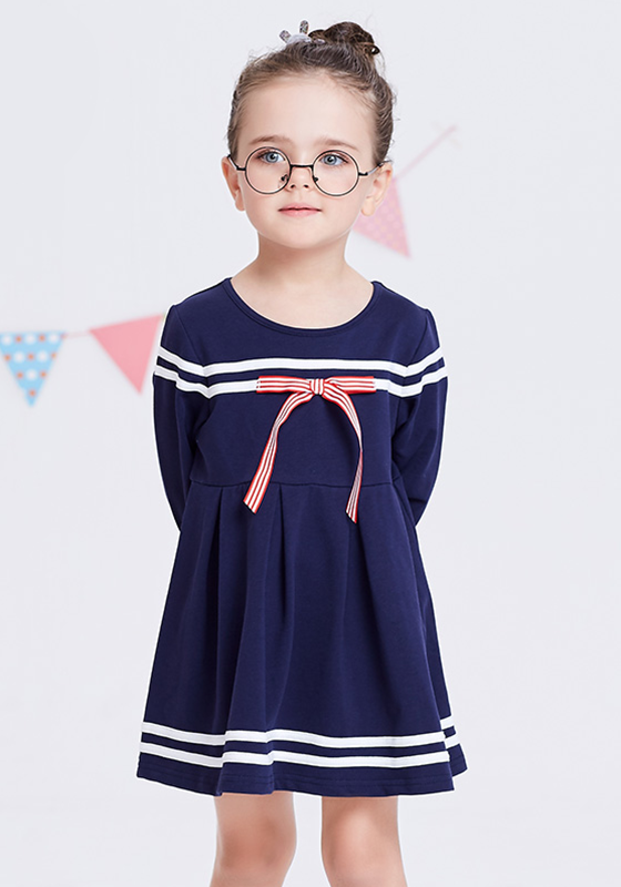 Leopold Navy Long Sleeve Dress Leopold Navy Long Sleeve Dress