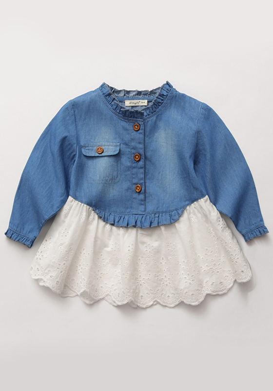 Flamingo Denim Blouse & Skirt Flamingo Denim Blouse & Skirt