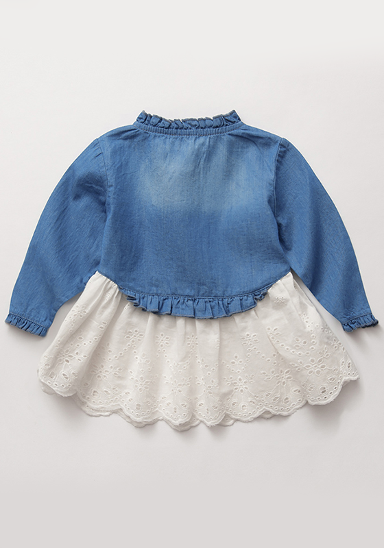 Flamingo Denim Blouse & Skirt Flamingo Denim Blouse & Skirt