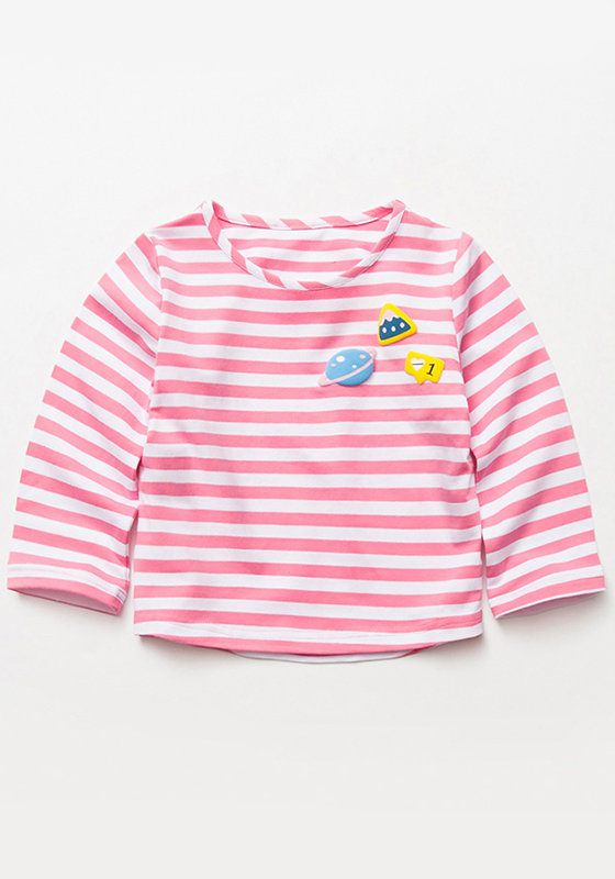 Smocky Striped Long Sleeve Tee Smocky Striped Long Sleeve Tee