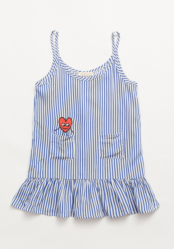 Sunset White Shirt & Striped Dress Sunset White Shirt & Striped Dress