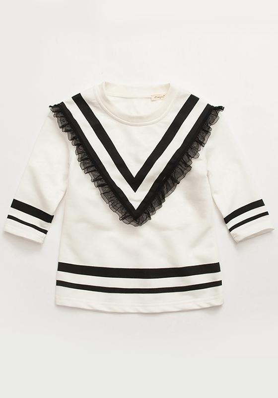 Pompom Crew Neck Long Sleeve Top Pompom Crew Neck Long Sleeve Top