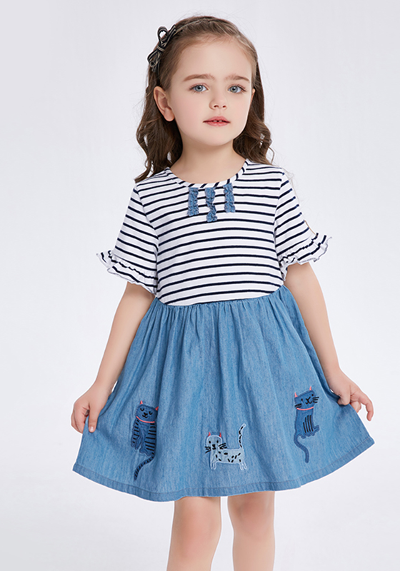 Lime Striped Short Sleeve Dress Lime Striped Short Sleeve Dress