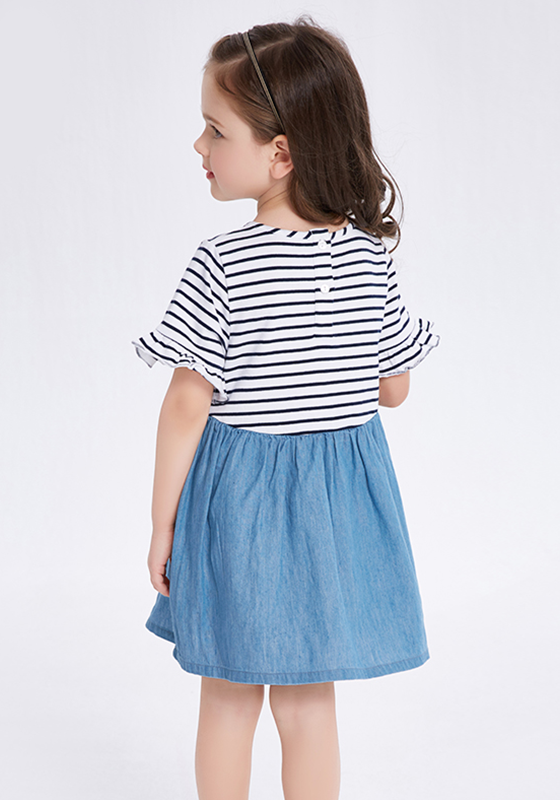 Lime Striped Short Sleeve Dress Lime Striped Short Sleeve Dress