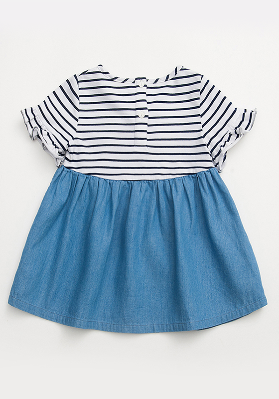 Lime Striped Short Sleeve Dress Lime Striped Short Sleeve Dress