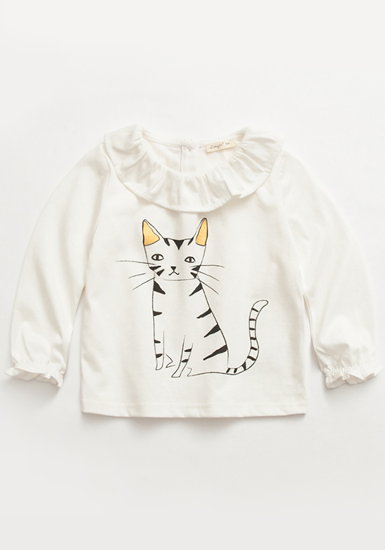 Alan Cat Design Blouse Alan Cat Design Blouse