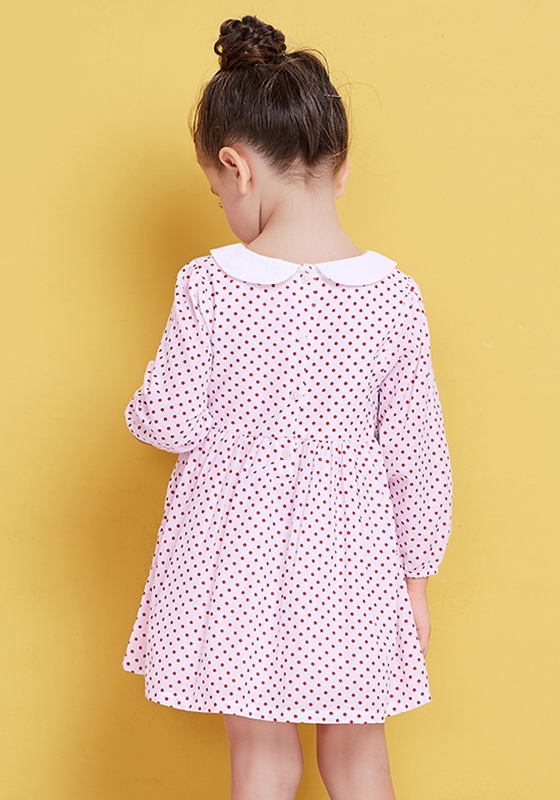 Flecked Cotton Bow Dress Flecked Cotton Bow Dress