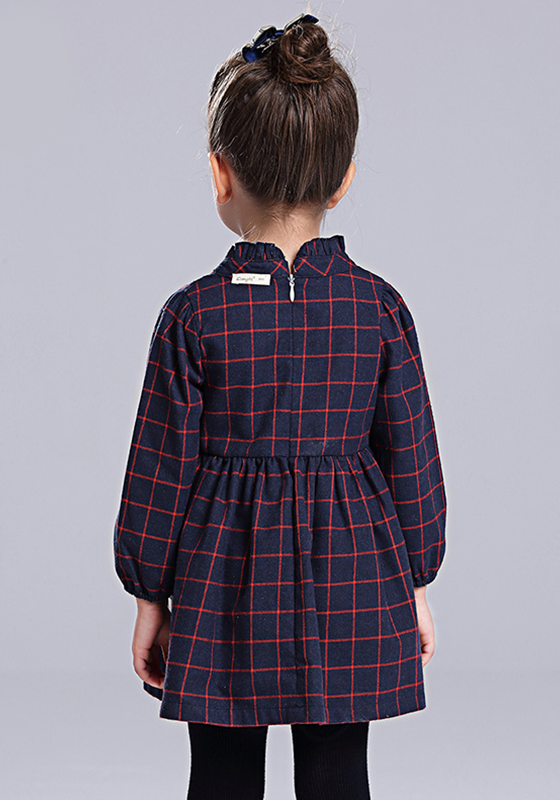 Chiap Plaid Long Sleeve Dress Chiap Plaid Long Sleeve Dress