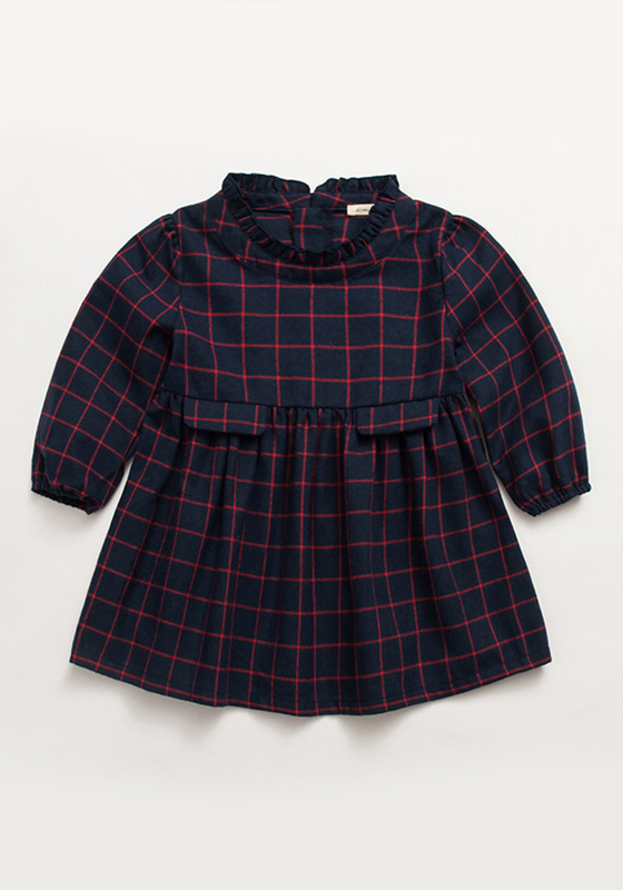 Chiap Plaid Long Sleeve Dress Chiap Plaid Long Sleeve Dress