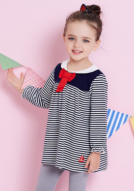 Calottina Striped Bow Dress