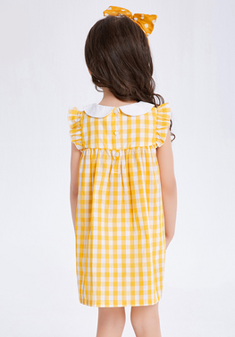 Bobo Cotton Plaid Dress