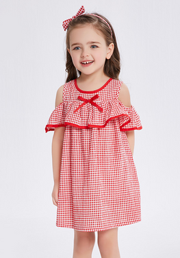 Organic Plaid Sleeveless Dress