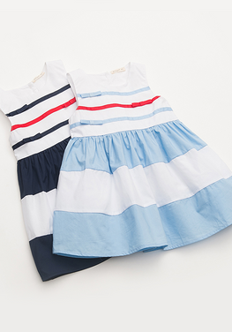 Lurex Cotton Striped Dress